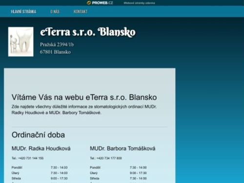 Zubní ordinace eTerra s.r.o. - MUDr. Barbora Tomášková