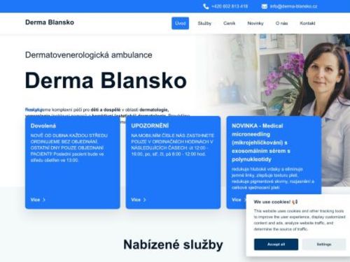 Kožní ambulance Derma Blansko - MUDr. Pavlína Slouková, MUDr. Dagmar Horáčková