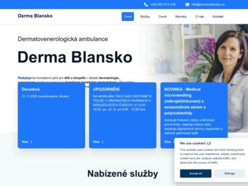 Kožní ambulance Derma Blansko - MUDr. Pavlína Slouková, MUDr. Dagmar Horáčková