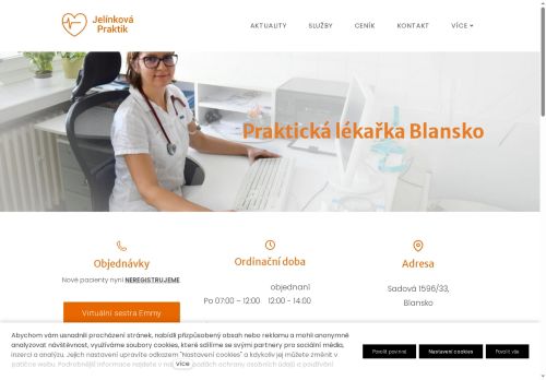 Zobrazit webové stránky Praktický lékař pro dospělé - MUDr. Jana Jelínková