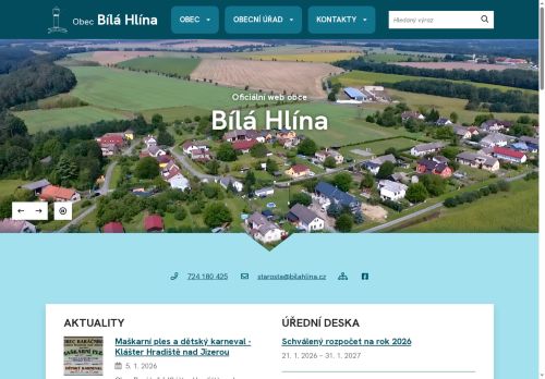Zobrazit webové stránky Obecní úřad Bílá Hlína