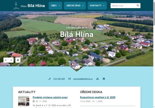 Zobrazit webové stránky Obecní úřad Bílá Hlína