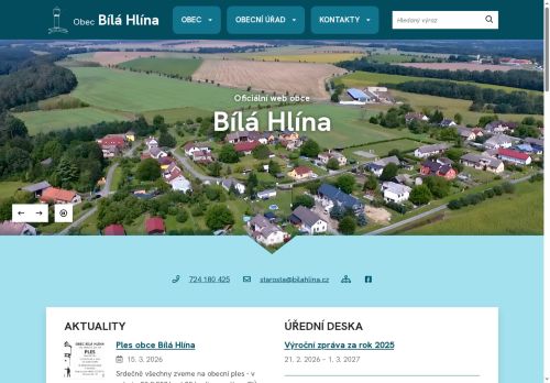 Zobrazit webové stránky Obecní úřad Bílá Hlína