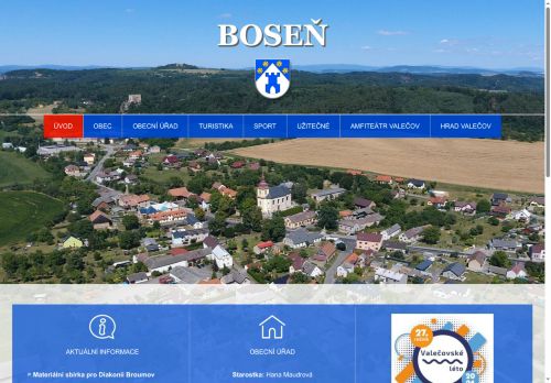 Zobrazit webové stránky Obecní úřad Boseň