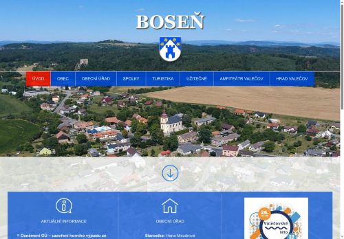 Zobrazit webové stránky Obecní úřad Boseň