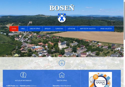 Zobrazit webové stránky Obecní úřad Boseň