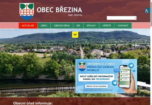 Zobrazit webové stránky Obecní úřad Březina