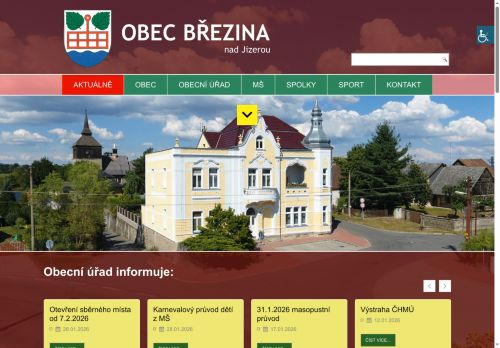 Zobrazit webové stránky Obecní úřad Březina