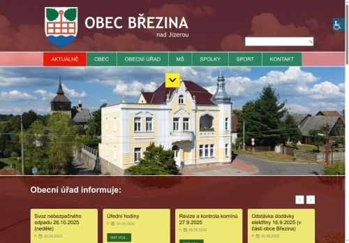 Zobrazit webové stránky Obecní úřad Březina