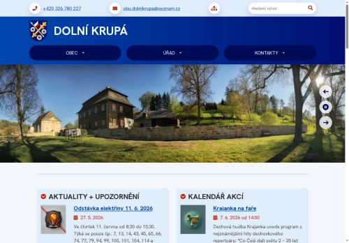 Zobrazit webové stránky Obecní úřad Dolní Krupá