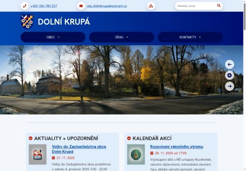 Zobrazit webové stránky Obecní úřad Dolní Krupá