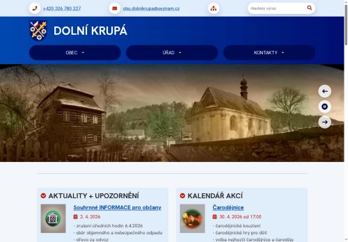 Zobrazit webové stránky Obecní úřad Dolní Krupá