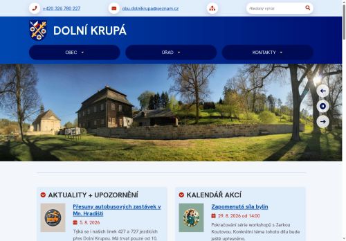 Zobrazit webové stránky Obecní úřad Dolní Krupá