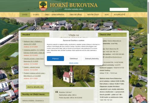 Zobrazit webové stránky Obecní úřad Horní Bukovina