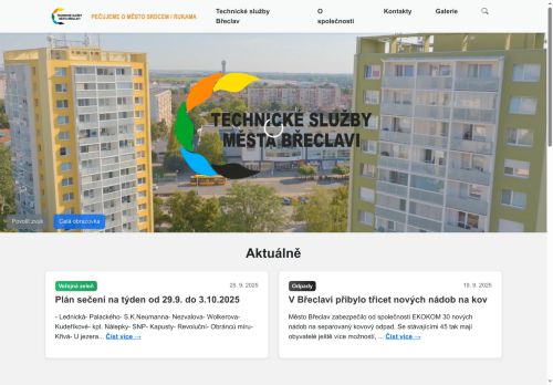 Technické služby Břeclav, příspěvková organizace nabízí práci na pozici DĚLNÍK/ DĚLNICE PŘI ČIŠTĚNÍ MĚSTA S ŘP sk. B v obci Břeclav