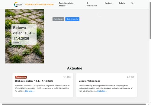 Technické služby Břeclav, příspěvková organizace nabízí práci na pozici ZÁSTUPCE/ ZÁSTUPKYNĚ VEDOUCÍHO SERVISNÍHO STŘEDISKA v obci Břeclav