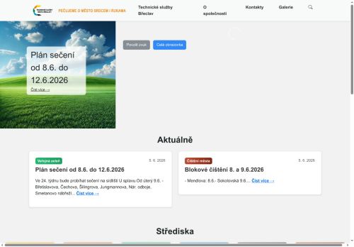 Technické služby Břeclav, příspěvková organizace nabízí práci na pozici ZÁSTUPCE/ ZÁSTUPKYNĚ VEDOUCÍHO SERVISNÍHO STŘEDISKA v obci Břeclav