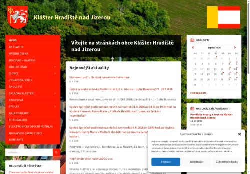 Obec Klášter Hradiště nad Jizerou nabízí práci na pozici Řidič, údržbář v obci Klášter Hradiště nad Jizerou