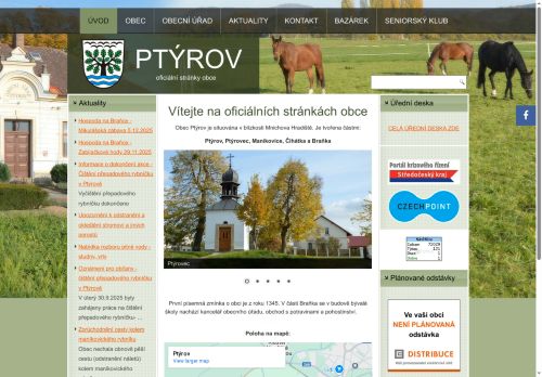 Zobrazit webové stránky Obecní úřad Ptýrov