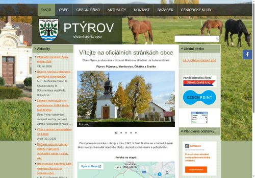 Zobrazit webové stránky Obecní úřad Ptýrov