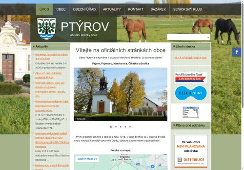 Zobrazit webové stránky Obecní úřad Ptýrov