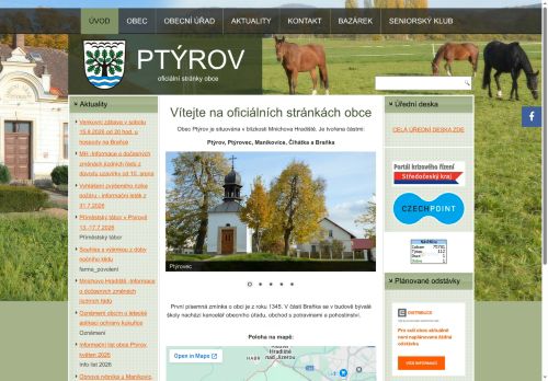 Zobrazit webové stránky Obecní úřad Ptýrov