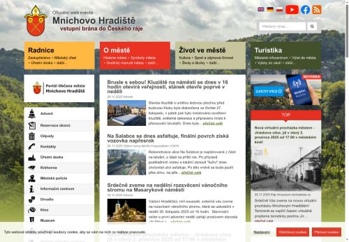 Zobrazit webové stránky Městský úřad Mnichovo Hradiště