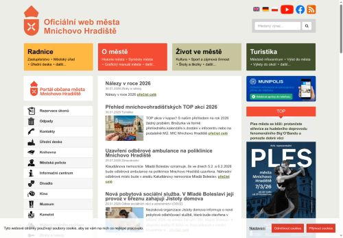 Zobrazit webové stránky Městský úřad Mnichovo Hradiště
