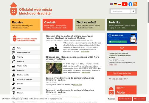 Zobrazit webové stránky Městský úřad Mnichovo Hradiště