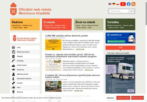 Zobrazit webové stránky Městský úřad Mnichovo Hradiště