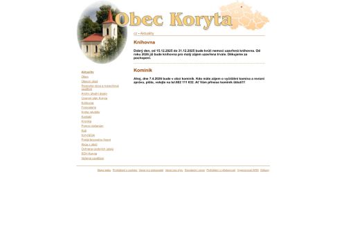 Zobrazit webové stránky Obecní úřad Koryta