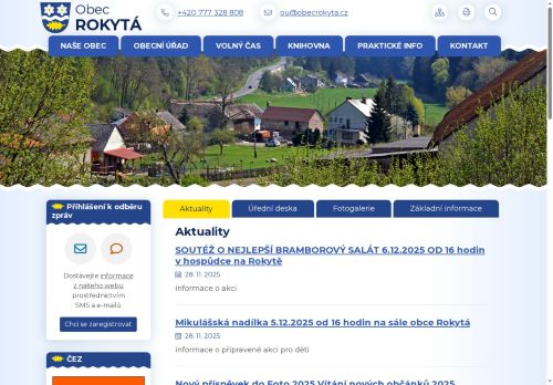 Zobrazit webové stránky Obecní úřad Rokytá
