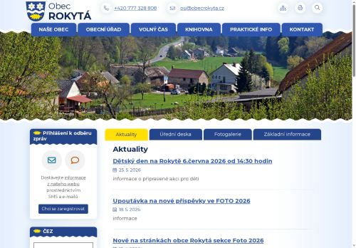 Zobrazit webové stránky Obecní úřad Rokytá