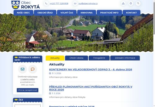 Zobrazit webové stránky Obecní úřad Rokytá
