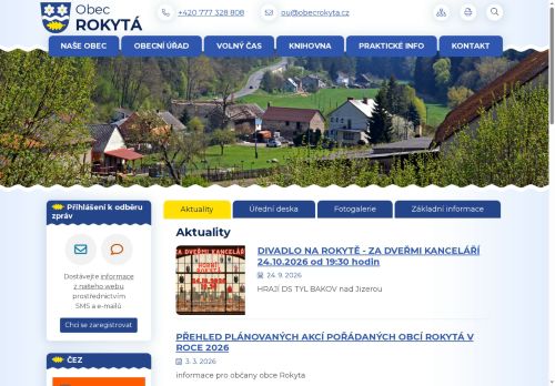 Zobrazit webové stránky Obecní úřad Rokytá