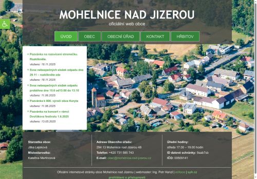 Zobrazit webové stránky Obecní úřad Mohelnice nad Jizerou