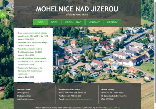 Zobrazit webové stránky Obecní úřad Mohelnice nad Jizerou