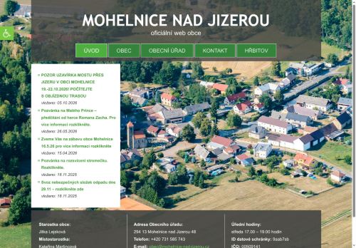 Zobrazit webové stránky Obecní úřad Mohelnice nad Jizerou