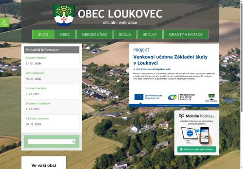 Zobrazit webové stránky Obecní úřad Loukovec