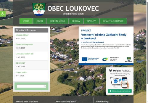 Zobrazit webové stránky Obecní úřad Loukovec