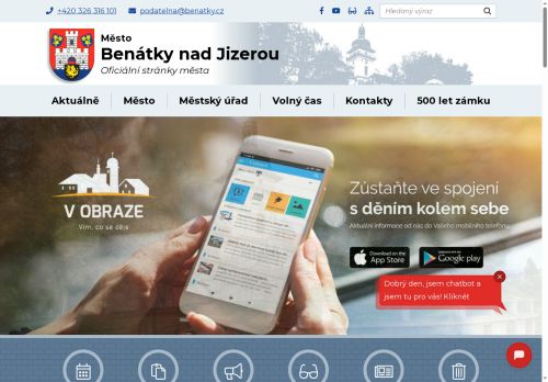 Zobrazit webové stránky Městský úřad Benátky nad Jizerou