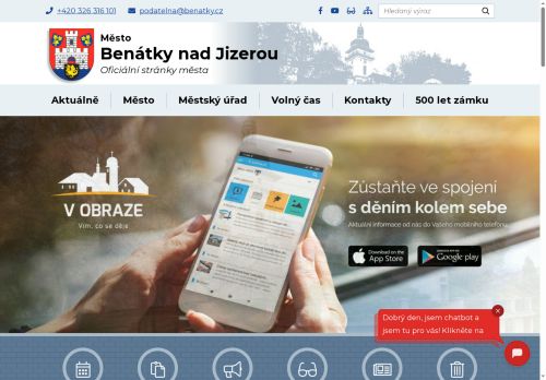 Zobrazit webové stránky Městský úřad Benátky nad Jizerou