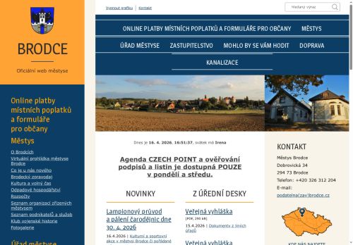 Zobrazit webové stránky Úřad městyse Brodce