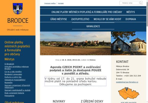 Zobrazit webové stránky Úřad městyse Brodce