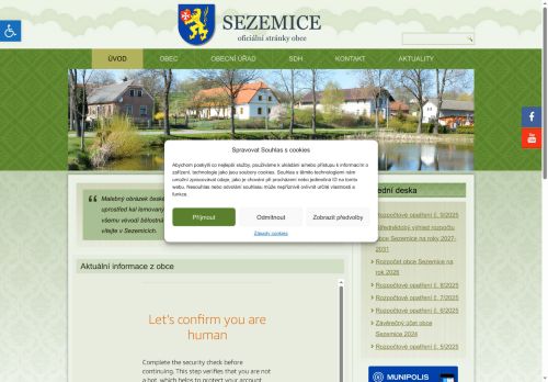 Zobrazit webové stránky Obecní úřad Sezemice