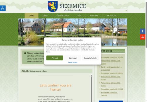 Zobrazit webové stránky Obecní úřad Sezemice