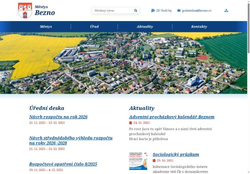 Zobrazit webové stránky Úřad městyse Bezno