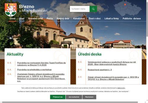 Zobrazit webové stránky Úřad městyse Březno