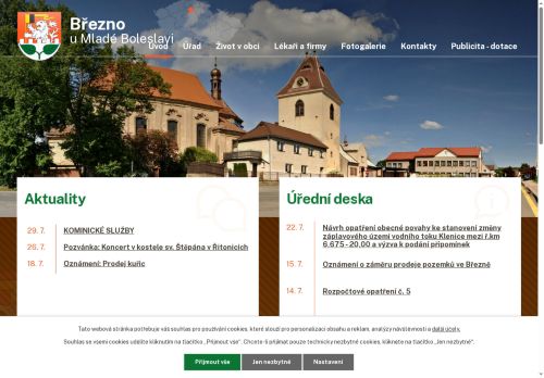 Zobrazit webové stránky Úřad městyse Březno