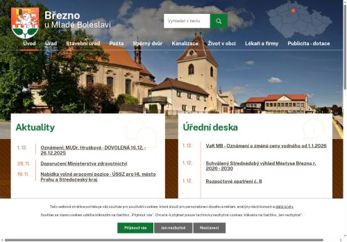 Zobrazit webové stránky Úřad městyse Březno